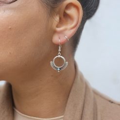 Cercei Zamac Cr179 Albastru