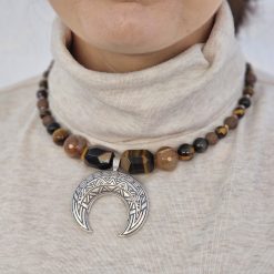 Colier Zamac cu pietre semipretioase Cos015