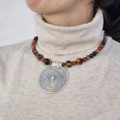 Colier Zamac cu pietre semipretioase Cos016