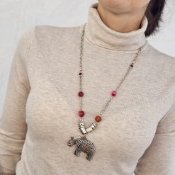 Colier Zamac cu pietre semipretioase Cos005