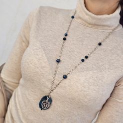 Colier Zamac cu pietre semipretioase Cos003