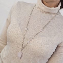 Colier Zamac cu pietre semipretioase Cos001