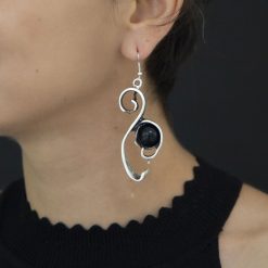 Cercei Zamac Cr305negru
